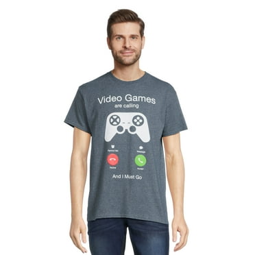 Games Calling Men's & Big Men's Graphic Tee with Short Sleeves, Sizes S-3XL