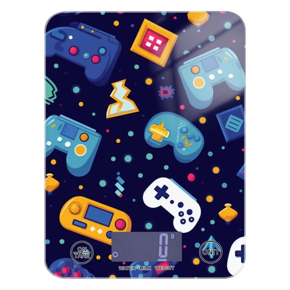 Games Consoles Blue Food Scale Digital Kitchen Scale Waterproof Tempered Glass Tare Function 11 lb for Baking Cooking Meal Prep