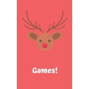 Games! Four Classic Paper Games 3D Tic Tac Toe, Dots & Boxes, Four In A Line, Hexagon Game 5 x 8 Inches, 100 Pages 2, Paperback