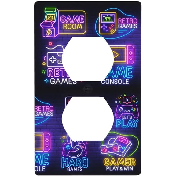 Games Funny Light Switch Cover Plates Decorative Single Toggle Wall Plate