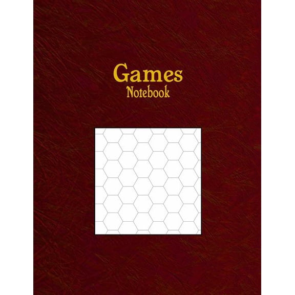 Games Notebook: 3/4" Hexagonal Graph Paper Rule (Paperback)
