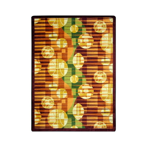 Keeping Score 10'9" x 13'2" Area Rug In Color Rust