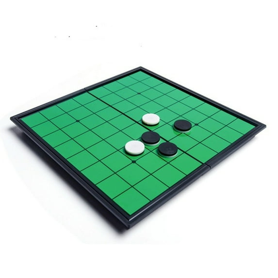 Games Reversi Strategy Board Game 9.84 Inch Board with Folding Magnetic Board Reversi Pieces Set for Home Travel Game