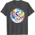 thumbnail image 1 of Games United States Gymnastics America 2024 USA OLYMPICS T-Shirt, Sport Event Shirt For Men Women, Summer Game Tee, Dark Heather Color, Size 4XL, 1 of 2