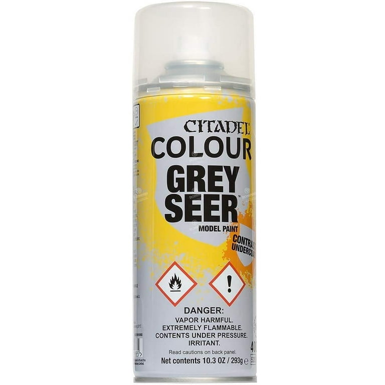 The Army Painter Color Primer Spray Paint, Uniform Grey, 400ml, 13.5oz -  Acrylic Spray Undercoat for Miniature Painting - Spray Primer for Plastic  Miniatures - Hobby Modeling Painting Tools 