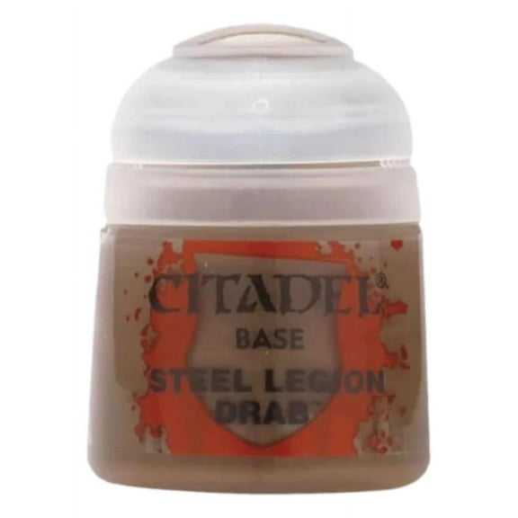 Games Workshop Citadel Paint Base Paint: Steel Legion Drab 12Ml