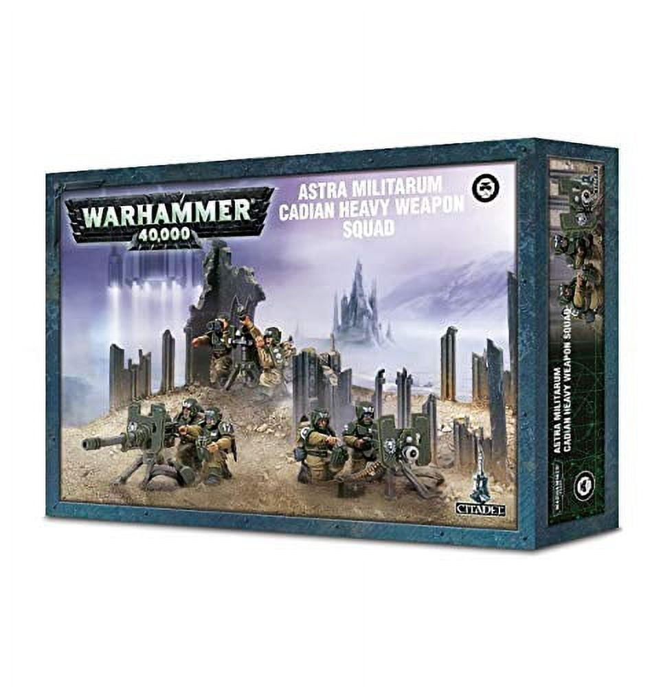 Games Workshop Warhammer 40,000 Astra Militarum Cadian Heavy Weapon Squad, 3 Count