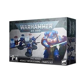Games Workshop - Warhammer 40K - Space Marines - Assault Intercessors + Paints Set