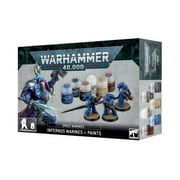 Games Workshop Warhammer 40K Space Marines Infernus Marines + Paint Set, 3 Pieces, Board Game
