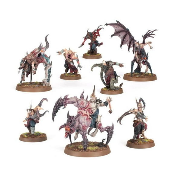 Games Workshop Warhammer 40k Accursed Cultists Action Figure Set, 8 Customizable Figurines