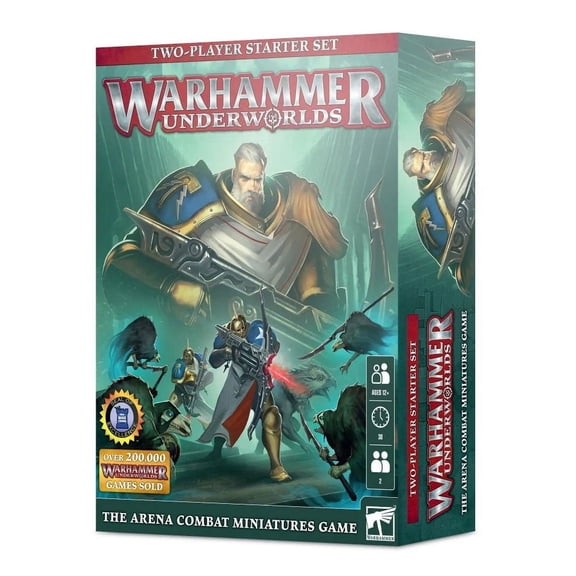 Games Workshop Warhammer Underworlds Starter Set, 36-page Rulebook, 2 Game Boards, Board Game
