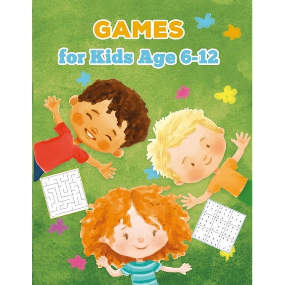 Games for Kids Age 6-12: Fun with Story, Sudoku, Maze, Blank Comic, and Handwriting Practice Worksheets! (Kids Activity , (Paperback)