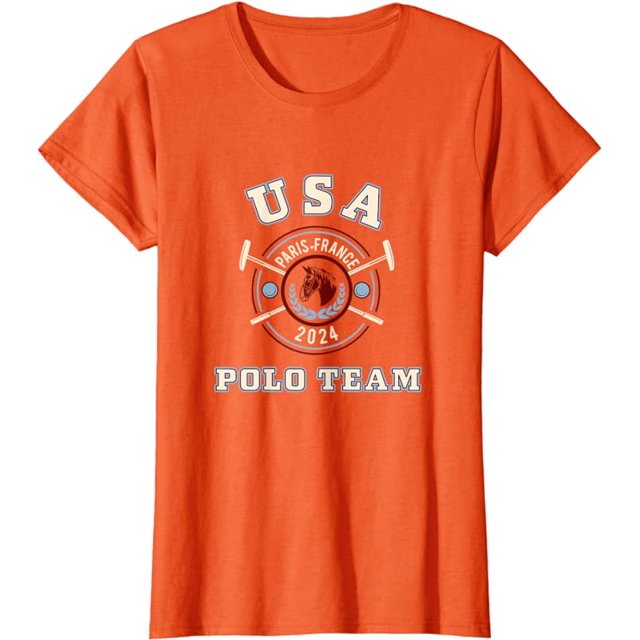 Games of the XXXIII Olympiad USA Polo Team 2024 Logo T-Shirt - Walmart.com