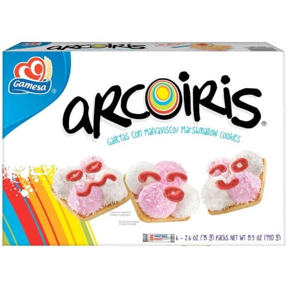 Gamesa Arcoiris Marshmallow Cookies (Pack of 10)