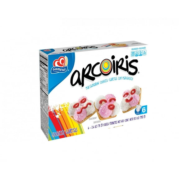 Gamesa Arcoiris Marshmallow Cookies (Pack of 5)