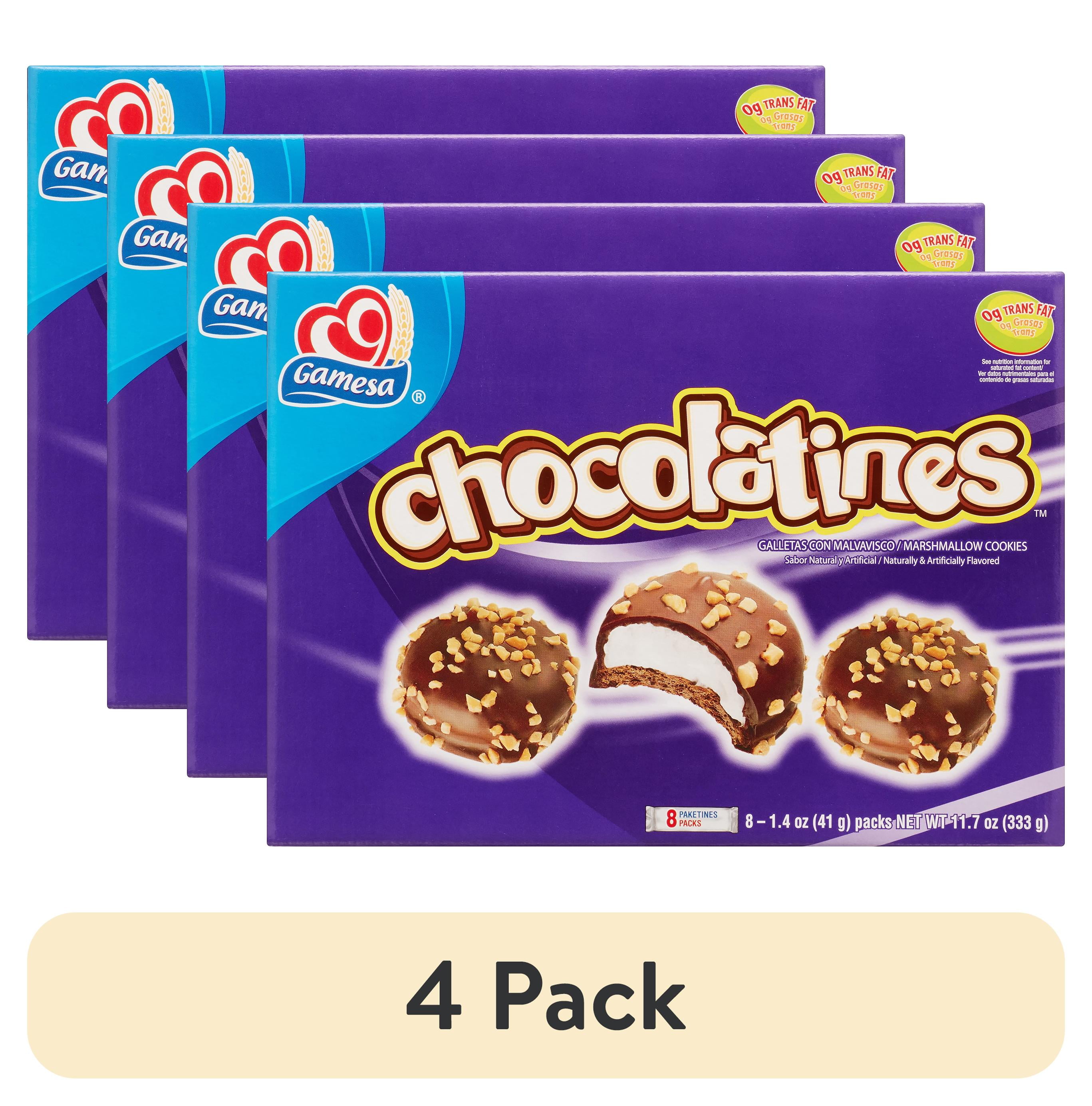 (4 pack) Gamesa Chocolatines Marshmallow Cookies, 11.74 Oz.