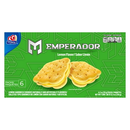 Gamesa Emperador Lime Flavored Sandwich Cookies, 12.5 oz