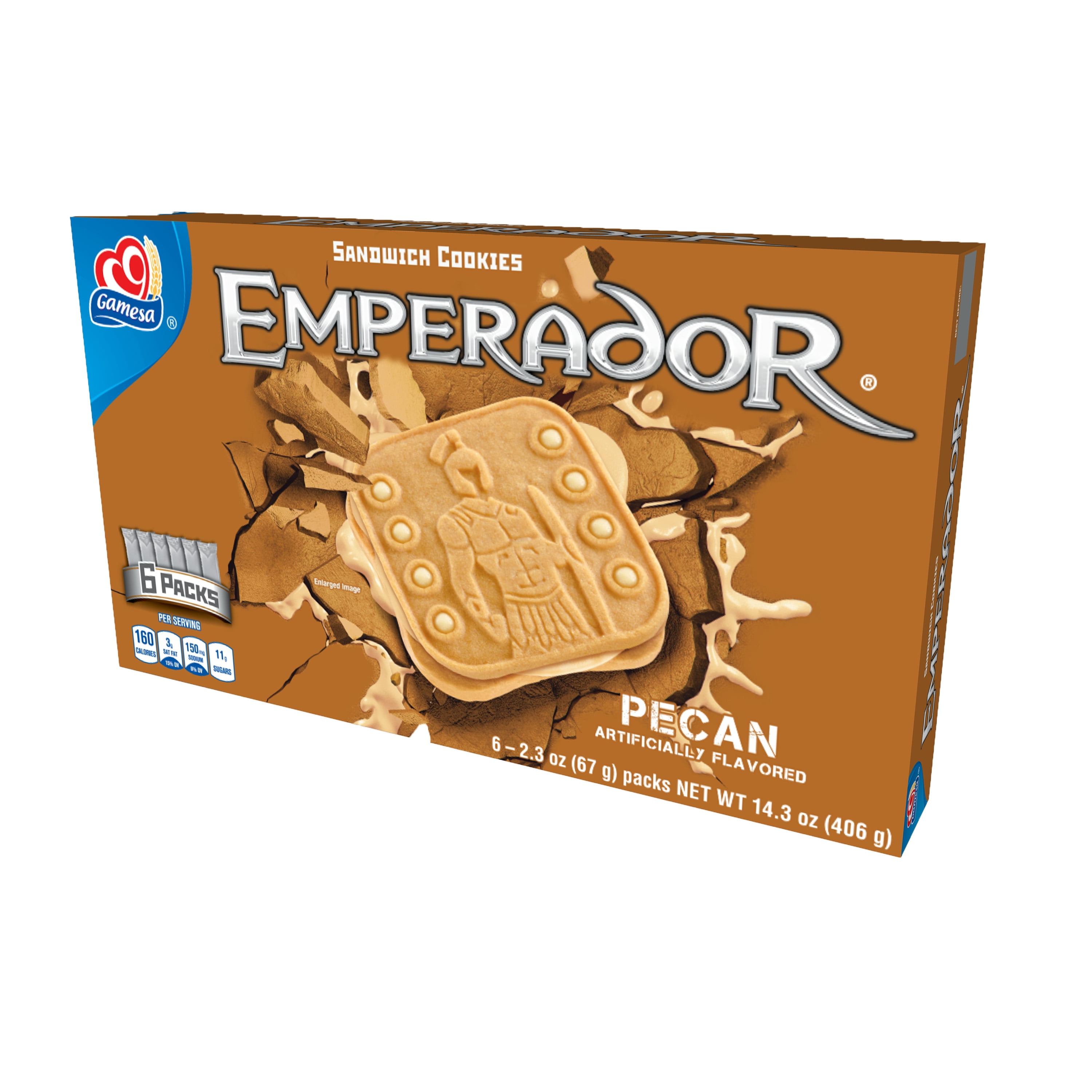 Gamesa Emperador Pecan Sandwich Cookies, 14.2 Oz.