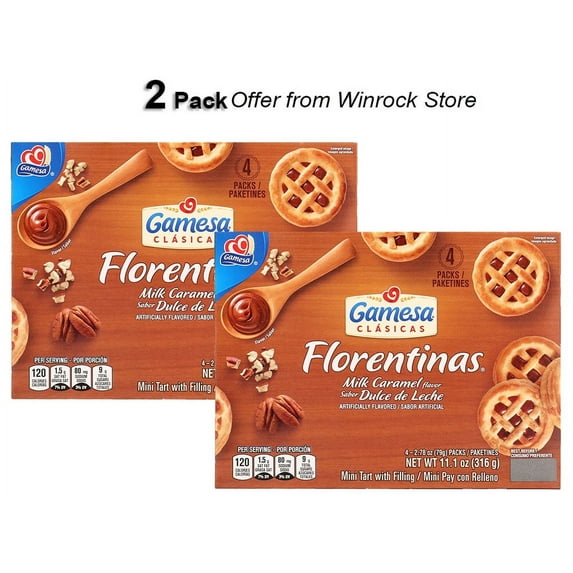 Gamesa Florentinas Dulce de Leche Cookies, 11.1 oz (2 Pack) Offer from Winrock Store