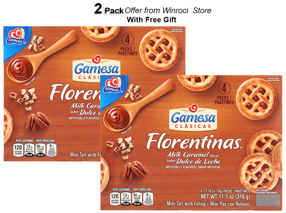 Gamesa Florentinas Dulce de Leche Cookies, 11.1 oz (2 Pack) Offer from Winrock Store