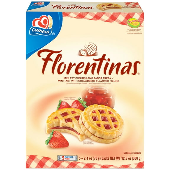 Gamesa Florentinas Strawberry Tart Cookies 5-2.42 oz. Box