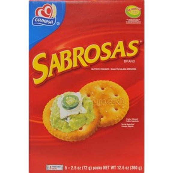 Gamesa Sabrosas Buttery Crackers (Pack of 12)