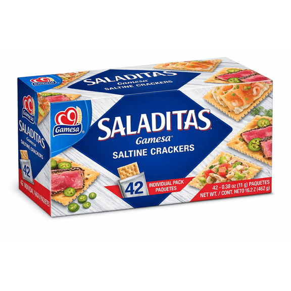 Gamesa Saladitas Saltine Crisp Crackers, 18.6 oz