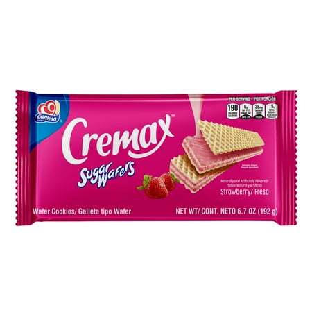 Gamesa Strawberry Sugar Wafers Cookies, About 15 cookies per pack, 6.7 oz
