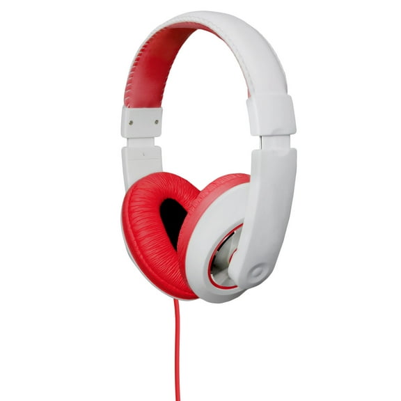 GamesterGear Over The Ear Stereo Kids Mobile Wired Headphone with in-Line Microphone Headphone Red