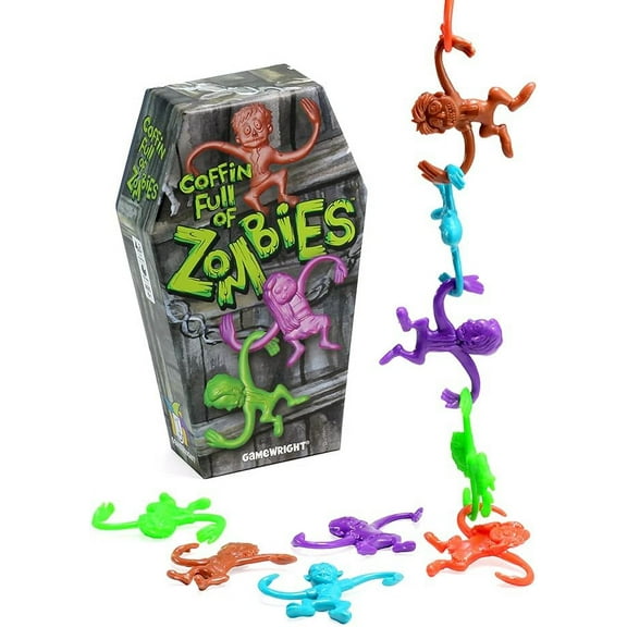 Gamewright Coffin Full of Zombies - Connect the Corpses, The Death-Defying Dexterity Game, 1+ Players Ages 6+