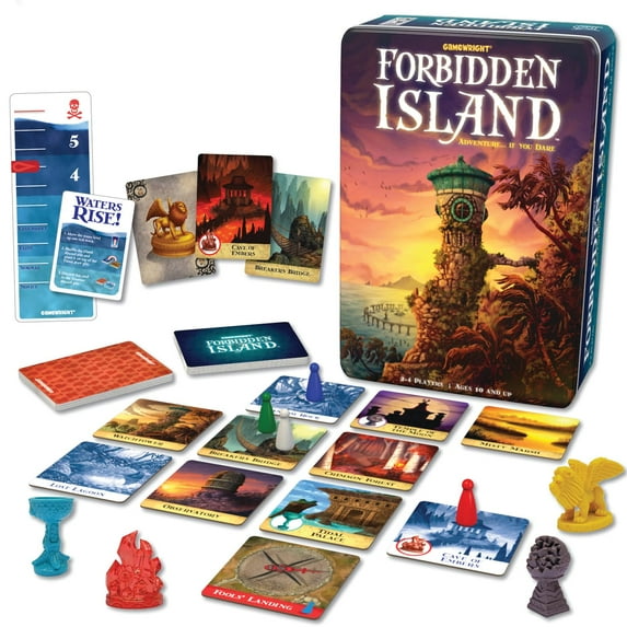 Gamewright - Forbidden Island – The Cooperative Strategy Survival Island Board Game, Ages 10+, 2-4 Players