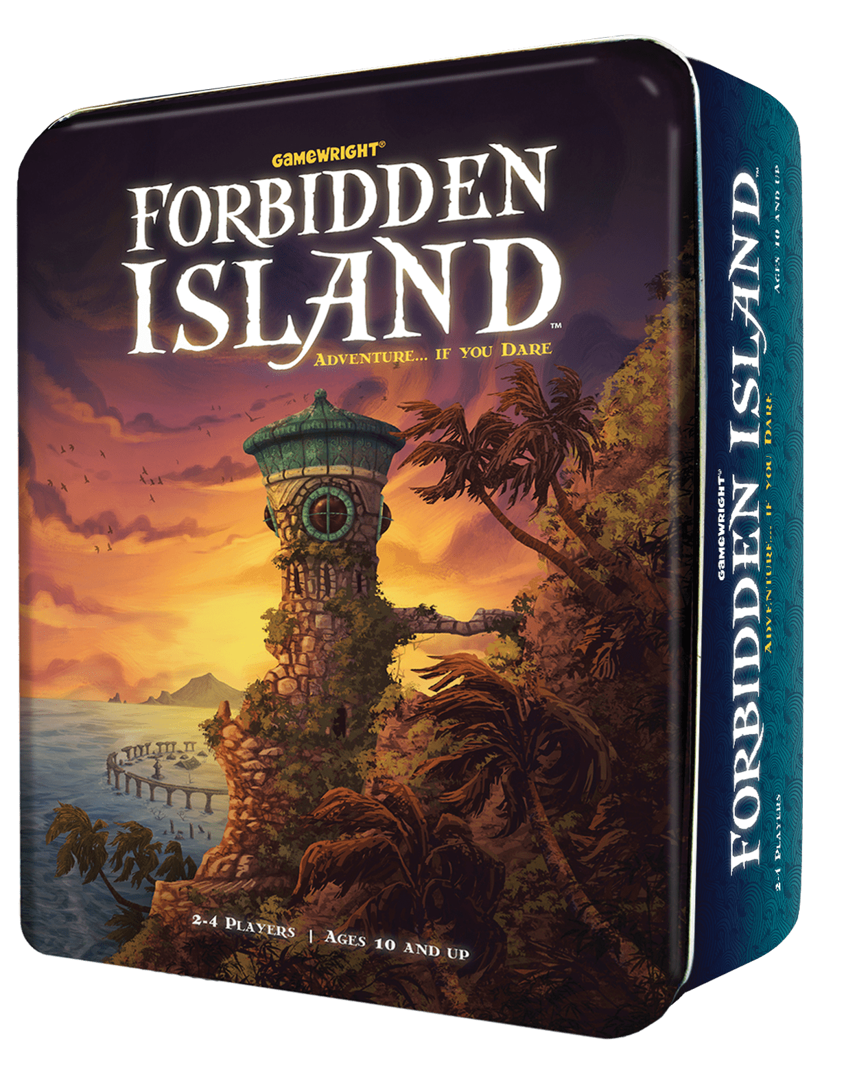 Forbidden Island Board Game 100% complete Gamewright Adventure 2-4 Players