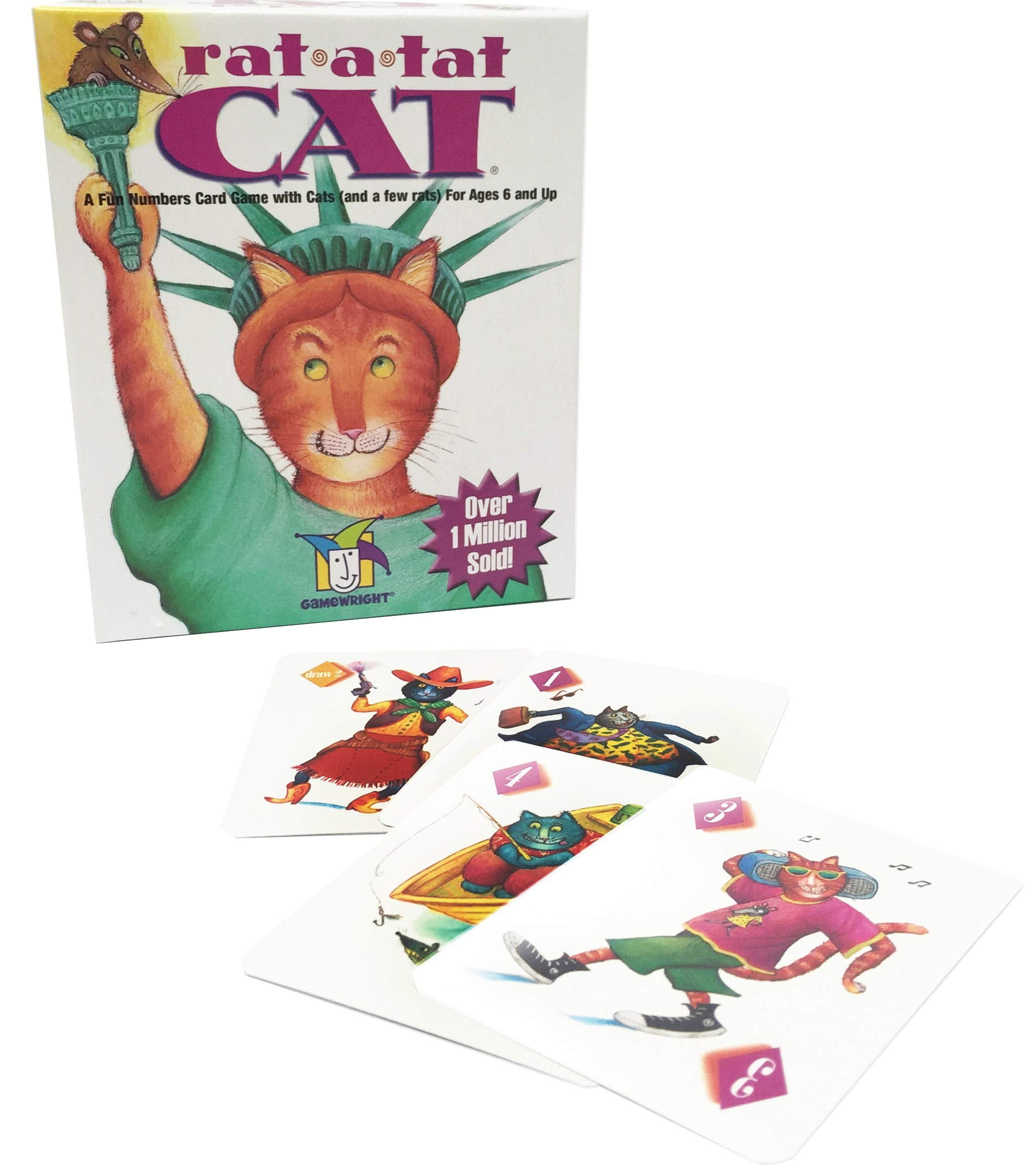 Gamewright - Rat-A-Tat Cat - Card Game, Ages 6+ (2-6 players) 