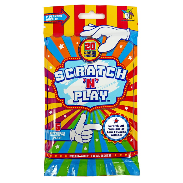 Gamewright Scratch N Play Scratch off Cards, 20 Pack