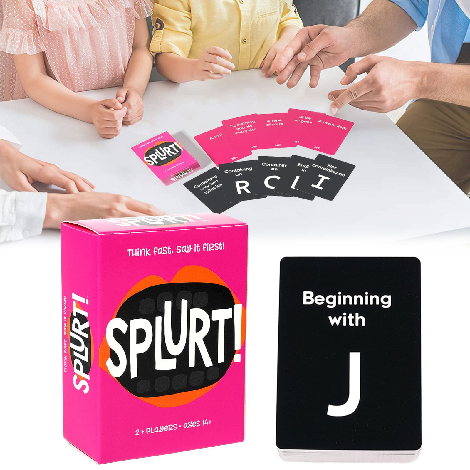 Gamewright - Splurt! - Portable Party Card Game - Think Fast. Say it ...
