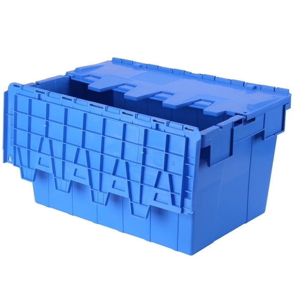 Gamexcel 16 Gallon Storage Bins with Lids, Stackable Plastic Storage Totes with Latches for Garage Camping and Moving, Blue