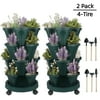 Size: 2 Sets, Shape: 4-Tier, and Actual Color: Green