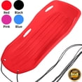 thumbnail image 1 of Gamexcel 48-Inch Durable Downhill Sprinter Toboggan Snow Sled for Kids, Boys, Girls, and Adults, Featuring Built-in Handles and Pulling Rope - Red, 1 of 8