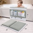 thumbnail image 1 of Gamexcel Bath Kneeler Pad with Toy Organizer, Elbow Rest Padding, Gray, for Baby Bath, Garden, Yoga, 1 of 8