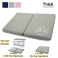 thumbnail image 1 of Gamexcel Bath Kneeler and Elbow Pad - Painless Foam, Quick Dry, Foldable, Non-Slip - Gray, 1 of 10