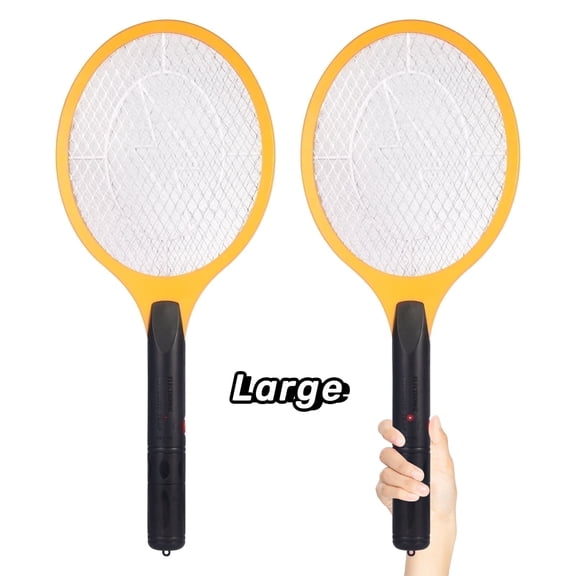 2 Pack Bug Zapper 20" Electric Fly & Mosquito Swatter Racket Outdoor/Indoor Killer for Flies Battery Operated Tennis Killing 3000 Volts