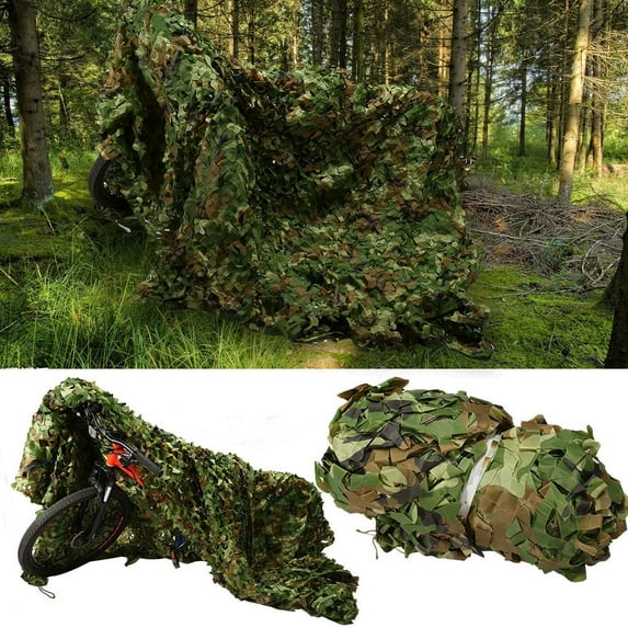 Gamexcel Military Camouflage Net, Woodland Style, Lightweight, 5 x 23 ft, for Camping and Hunting
