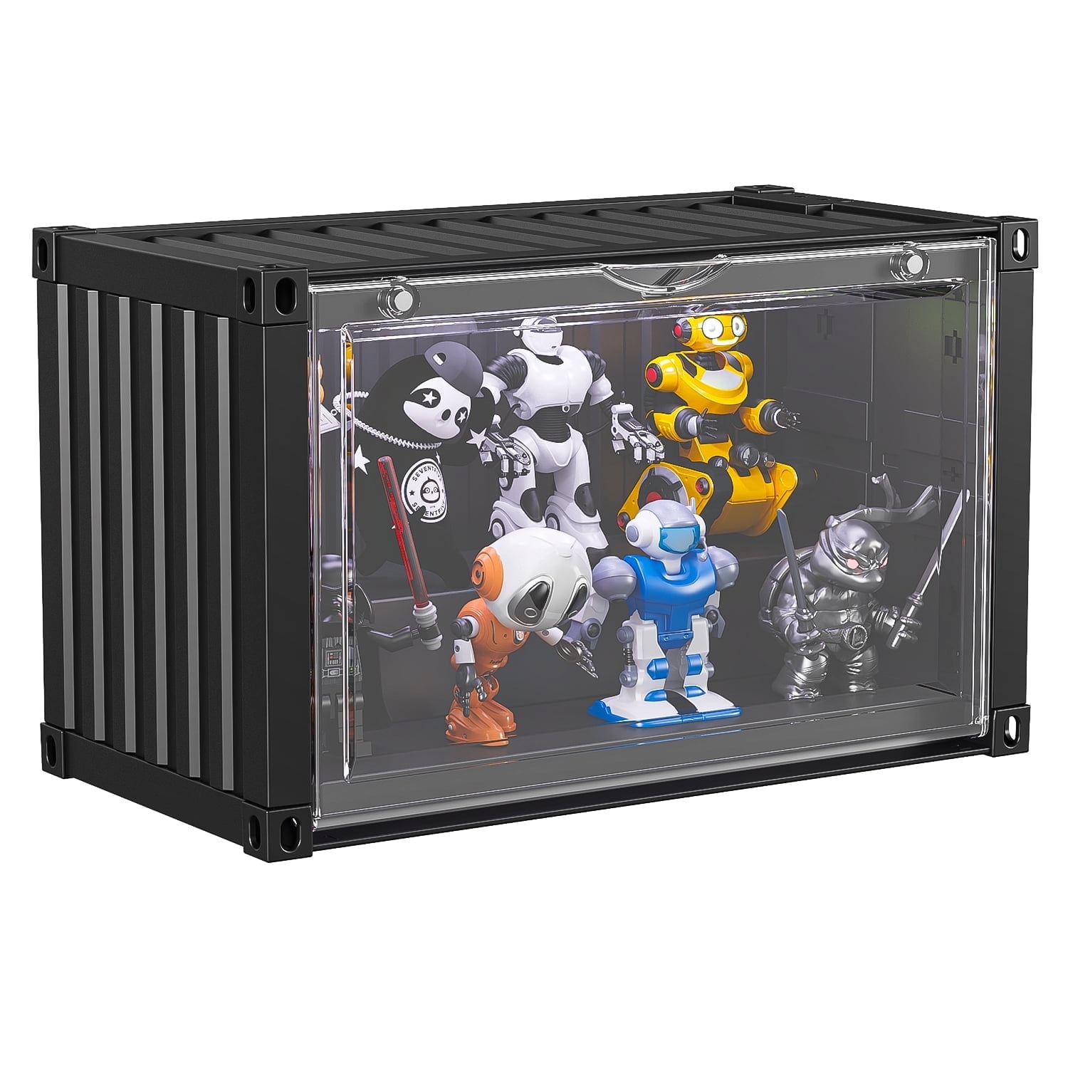 Five Below Stackable Display Case Garmic Display Case for Figures with Voice Control LED Light ...