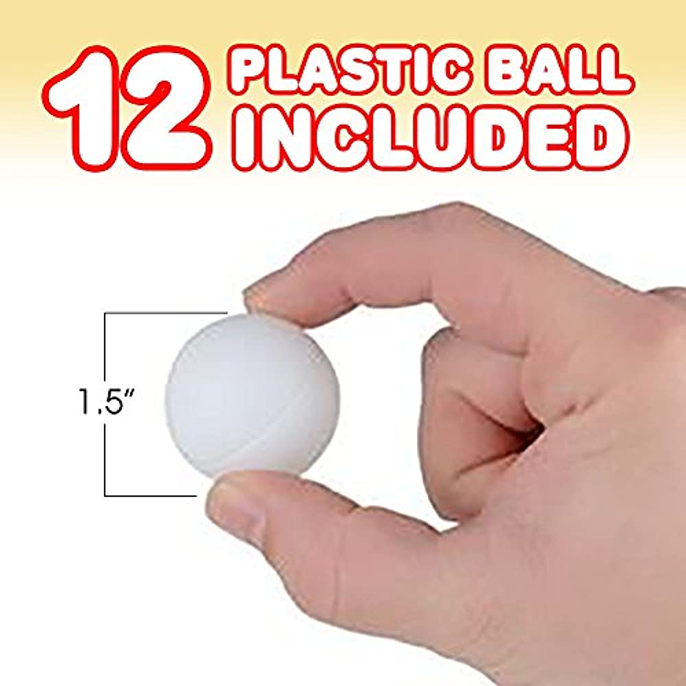 Gamie Bucket Ping Pong Ball Game Includes 9 Metal Buckets 12 Balls and