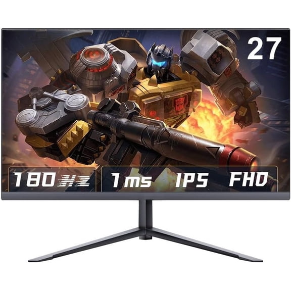 Gaming  27 Inch FHD 1080P Computer  180Hz IPS 1ms, FreeSync, Ultra-Thin PC , VESA Compatible, Tilt Adjustable, Eye Care Technology, HDMI/DP