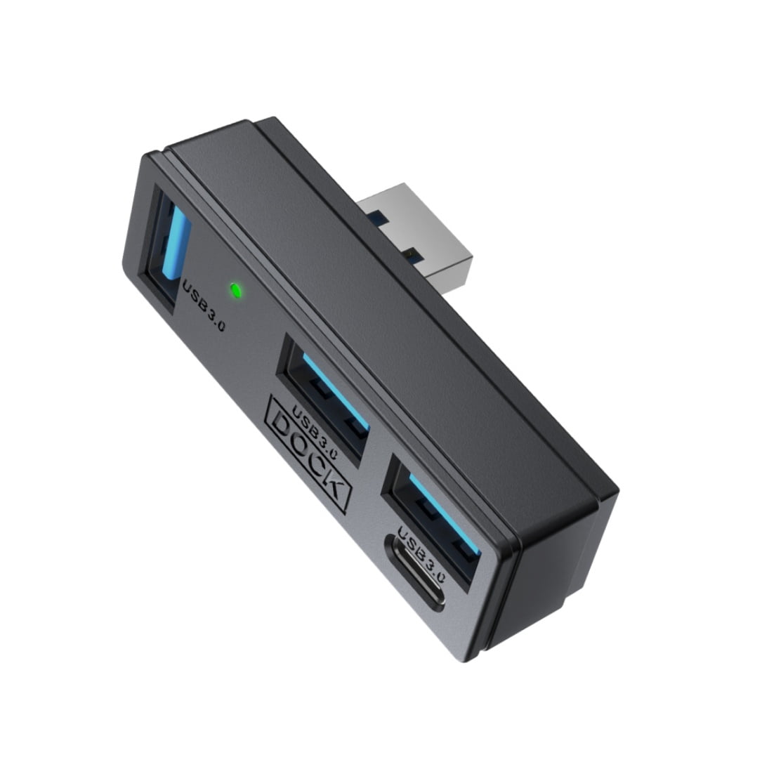 Gaming 4 in 1 Hub USB 3.0 Hub 4 Ports 3 USB 3.0 and 1 Type C for Steam Machine for PC Laptop 5Gbps