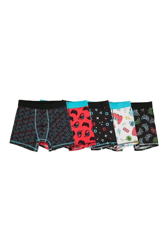 Gaming AOP Boy's 5-Pack Boxer Briefs-6