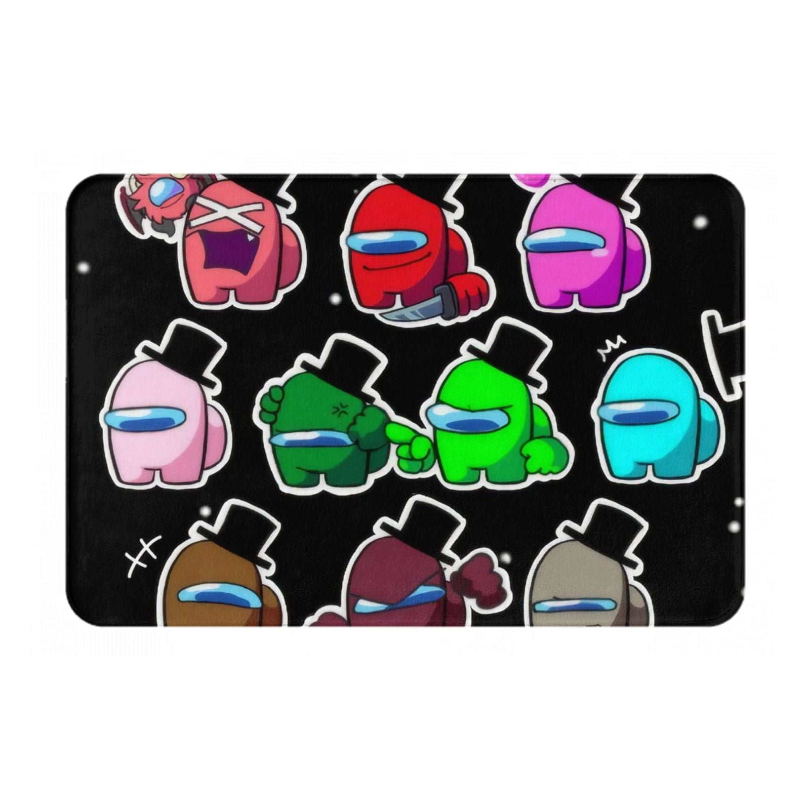 Gaming Among-Us Imposter Crewmate Door Mat,Christmas Outdoor Front Door