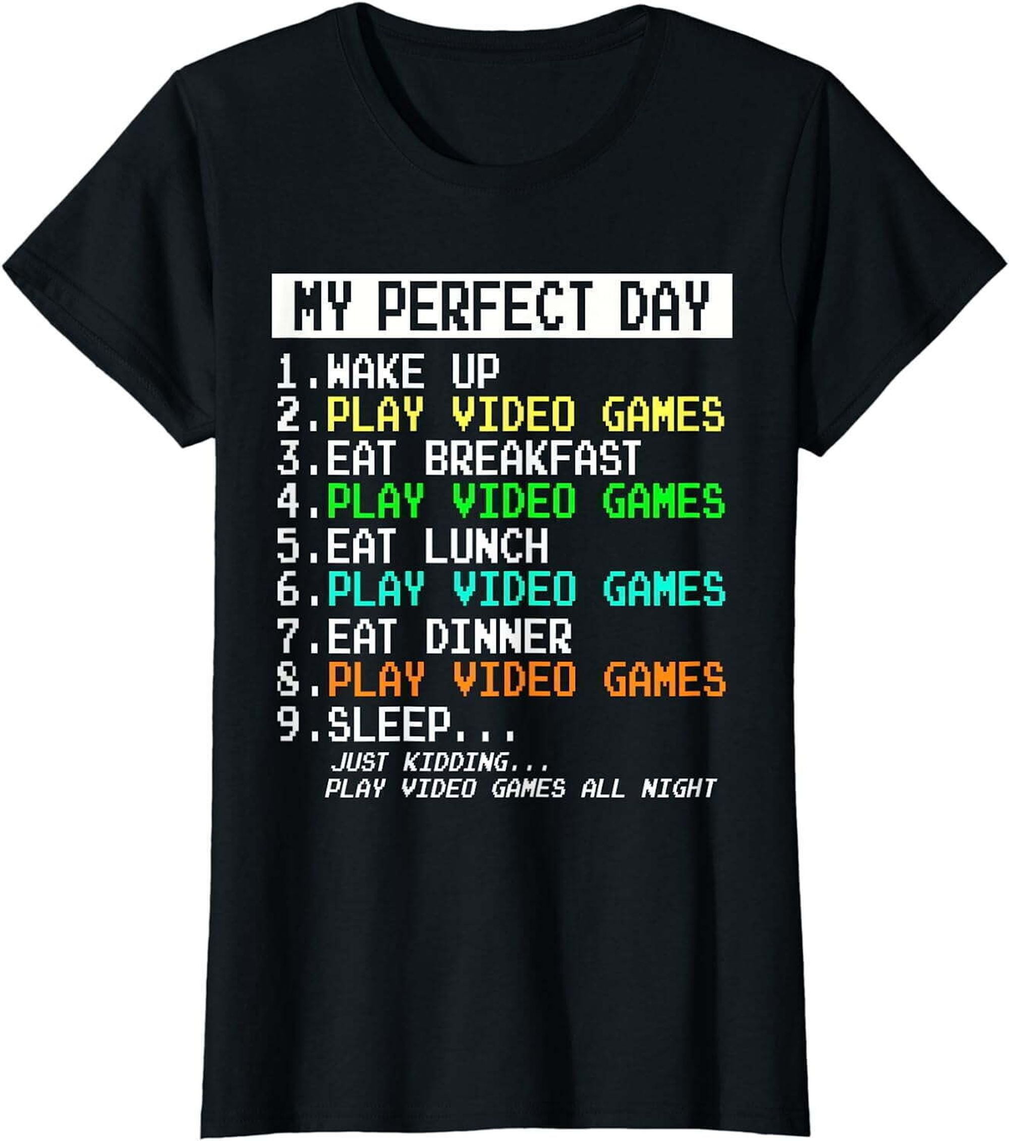 Gaming Apparel - Gamer Gifts for Teen Boys & Men Short Sleeve T-Shirt ...