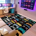 thumbnail image 1 of Gaming Area Rugs Gamer Player Rug for Boys Room Decor Teens 3D Video Game Controller Room Mat Carpet Decor for Bedroom Living Room Playroom Carpet Green (59"x39"), 1 of 6